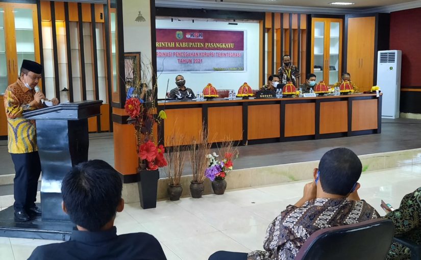 Tim Korsupgah KPK Rakor Bersama Pemkab Pasangkayu Bahas MCP